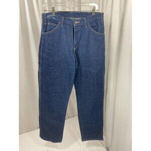 Dickies Men 42x 30 Carpenter Work Blue Jeans Hammer Loop Medium Wash Utility